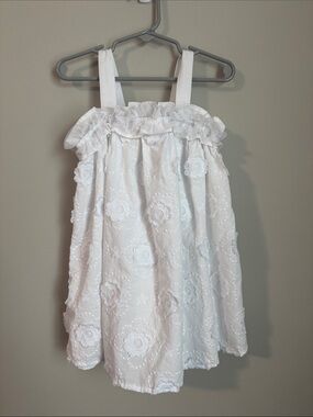 Cat & Jack White Floral Eyelet Sundress
